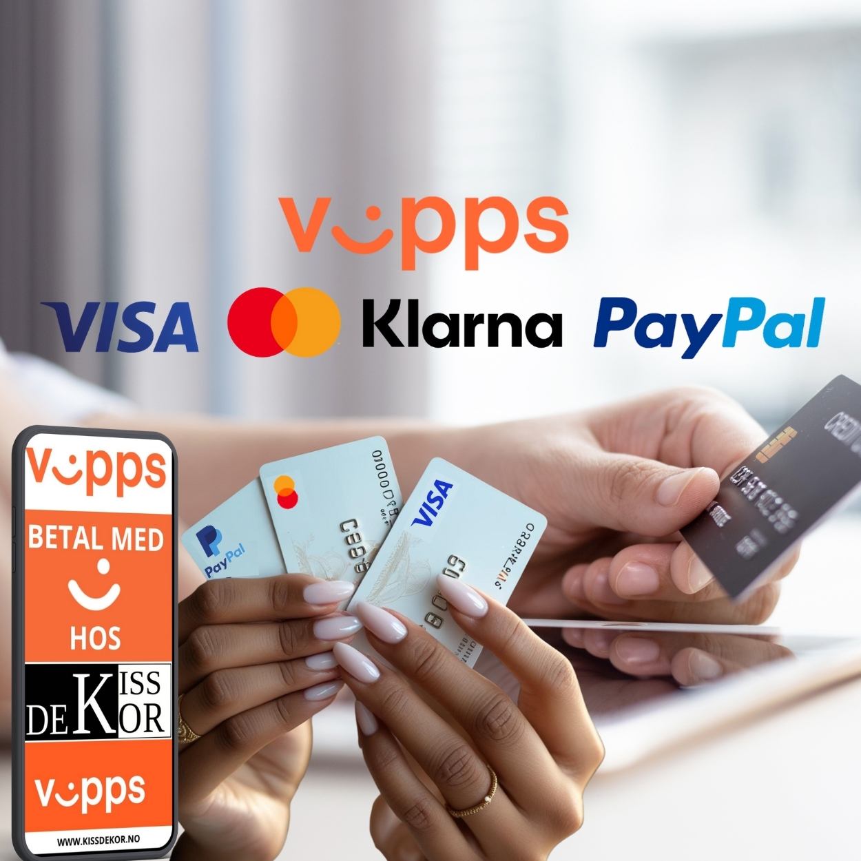 Orders are paid for in the online store. In the online store you can pay by card, invoice or Vipps.